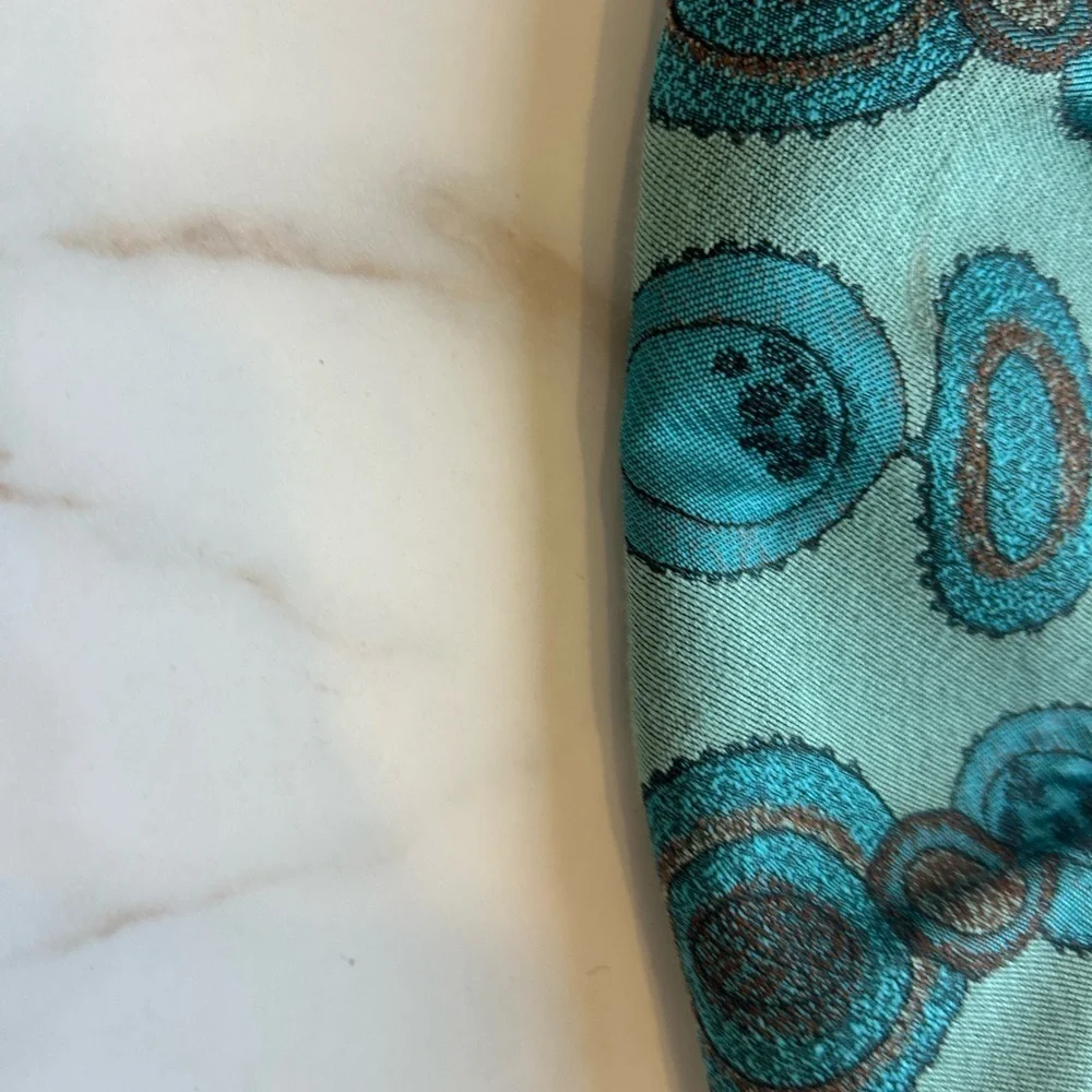 Maruca Unique Teal printed wristlet Clutch